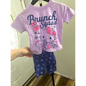Sanrio Hello Kitty  Girls 2T 2-Piece Set Ribbed